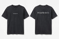 Romans 8:31 black tee mockup