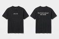 John 3:16 black tee mockup front and back
