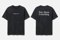 Philippians 4:6 black tee mockup