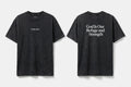 Psalm 46:1 black tee mockup