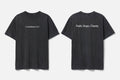 1 Corinthians 13:13 black tee mockup