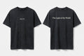 John 8:12 black tee mockup