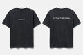 Matthew 5:16 black tee mockup