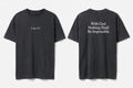Luke 1:37 black tee mockup