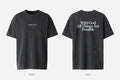 Matthew 19:26 black tee mockup