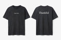 Psalm 100:4 black tee mockup