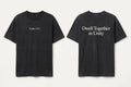 Psalm 133:1 black tee mockup