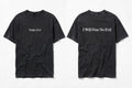 Psalm 23:4 black tee mockup