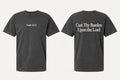 Psalm 55:22 black tee mockup