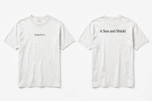 Psalm 84:11 white tee mockup