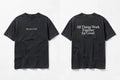 Romans 8:28 black tee mockup