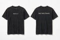 Matthew 7:7 black tee mockup