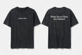 Matthew 18:20 black tee mockup