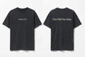 Matthew 28:20 black tee mockup