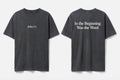 John 1:1 black tee mockup