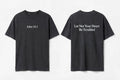 John 14:1 black tee mockup