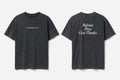 1 Thessalonians 5:16-18 black tee mockup
