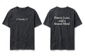 2 Timothy 1:7 black tee mockup