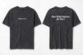 Hebrews 12:1 black tee mockup